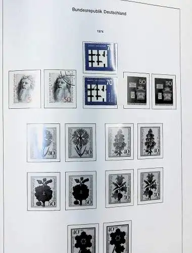 Sammlung Bund 1970 - 79 im KA-BE bi-collect Album, alle Seiten unten abgeb.