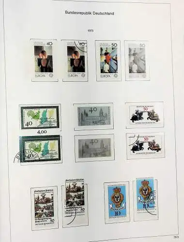 Sammlung Bund 1970 - 79 im KA-BE bi-collect Album, alle Seiten unten abgeb.