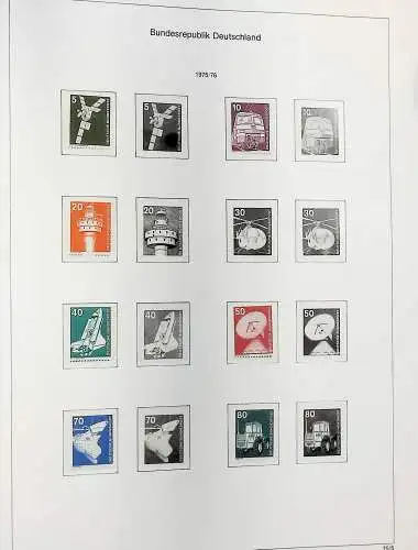 Sammlung Bund 1970 - 79 im KA-BE bi-collect Album, alle Seiten unten abgeb.