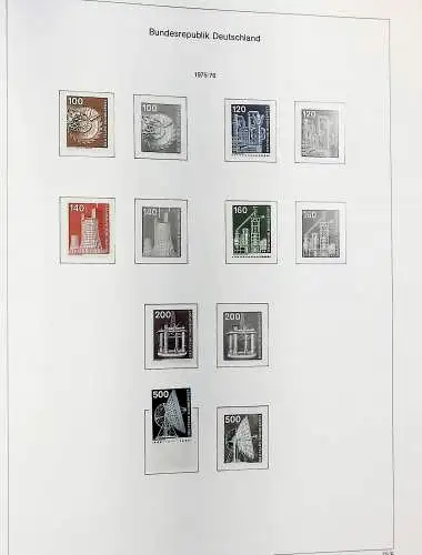 Sammlung Bund 1970 - 79 im KA-BE bi-collect Album, alle Seiten unten abgeb.
