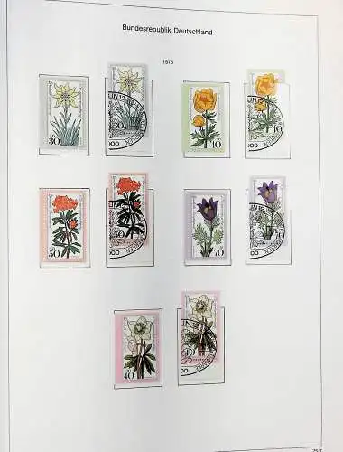 Sammlung Bund 1970 - 79 im KA-BE bi-collect Album, alle Seiten unten abgeb.