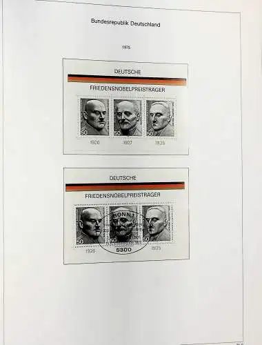 Sammlung Bund 1970 - 79 im KA-BE bi-collect Album, alle Seiten unten abgeb.