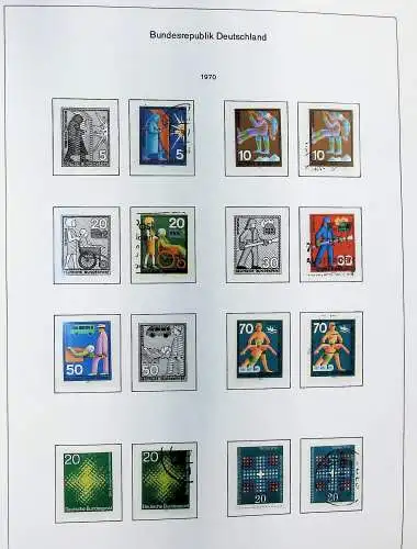 Sammlung Bund 1970 - 79 im KA-BE bi-collect Album, alle Seiten unten abgeb.