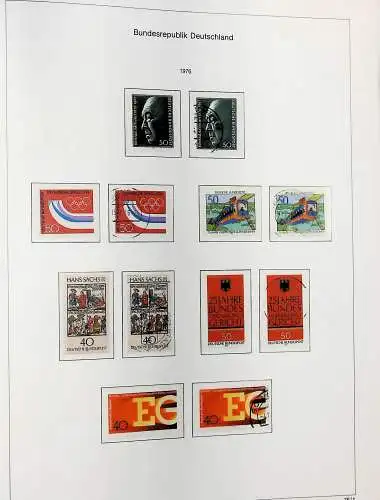 Sammlung Bund 1970 - 79 im KA-BE bi-collect Album, alle Seiten unten abgeb.
