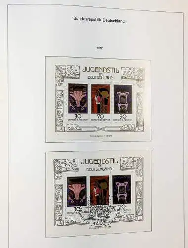 Sammlung Bund 1970 - 79 im KA-BE bi-collect Album, alle Seiten unten abgeb.