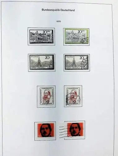 Sammlung Bund 1970 - 79 im KA-BE bi-collect Album, alle Seiten unten abgeb.