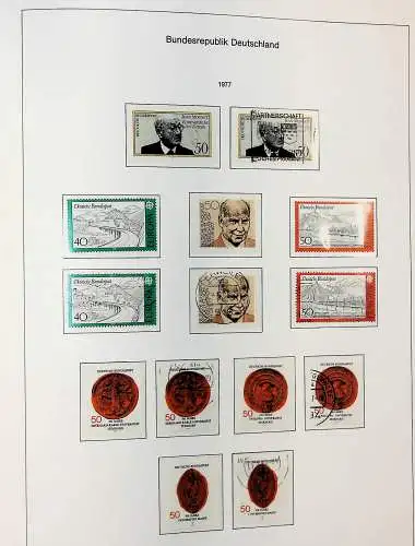 Sammlung Bund 1970 - 79 im KA-BE bi-collect Album, alle Seiten unten abgeb.
