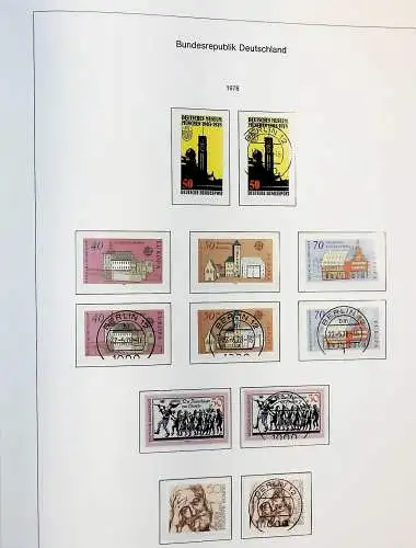 Sammlung Bund 1970 - 79 im KA-BE bi-collect Album, alle Seiten unten abgeb.