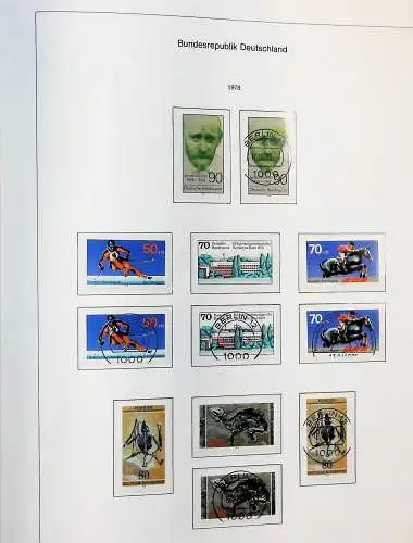 Sammlung Bund 1970 - 79 im KA-BE bi-collect Album, alle Seiten unten abgeb.