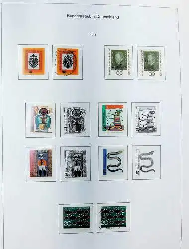 Sammlung Bund 1970 - 79 im KA-BE bi-collect Album, alle Seiten unten abgeb.