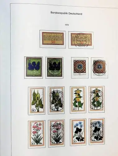 Sammlung Bund 1970 - 79 im KA-BE bi-collect Album, alle Seiten unten abgeb.