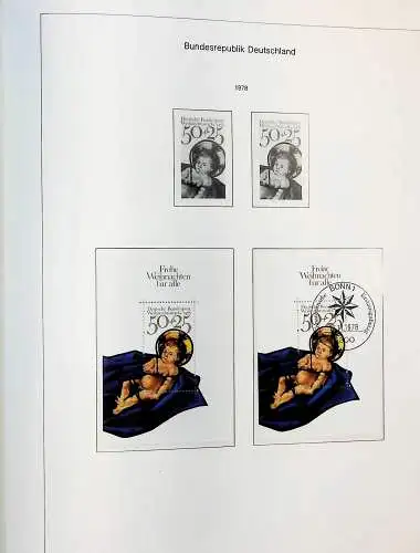 Sammlung Bund 1970 - 79 im KA-BE bi-collect Album, alle Seiten unten abgeb.