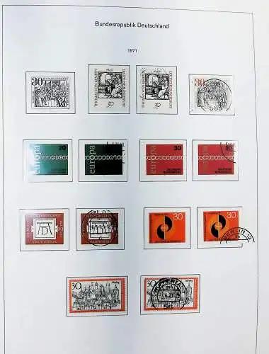 Sammlung Bund 1970 - 79 im KA-BE bi-collect Album, alle Seiten unten abgeb.