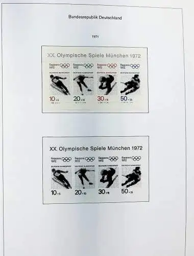 Sammlung Bund 1970 - 79 im KA-BE bi-collect Album, alle Seiten unten abgeb.