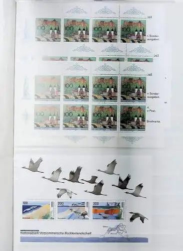 Bund aus 1995 - 97 auf Steckseiten, alle Seiten unten abgebildet
