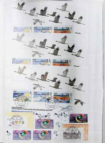 Bund aus 1995 - 97 auf Steckseiten, alle Seiten unten abgebildet