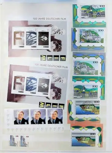 Bund aus 1995 - 97 auf Steckseiten, alle Seiten unten abgebildet