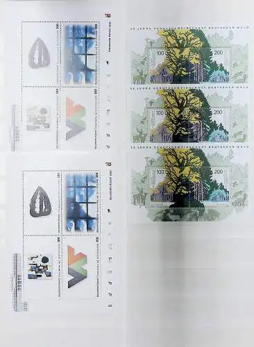 Bund aus 1995 - 97 auf Steckseiten, alle Seiten unten abgebildet