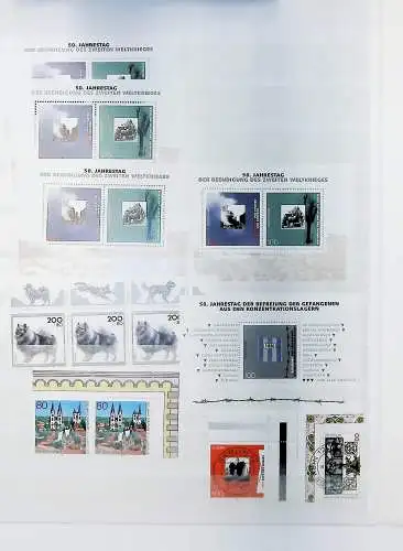 Bund aus 1995 - 97 auf Steckseiten, alle Seiten unten abgebildet