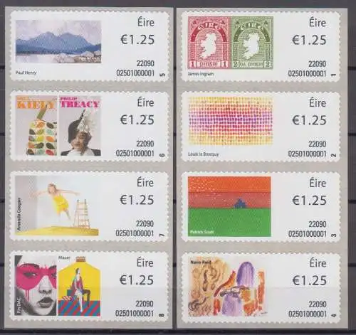 Irland ATM MiNr. 131-138 Kunst (8 Werte)