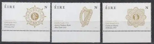 Irland MiNr. 2418-2420, Irische Armee; Übergabe des Dublin Castle; Polizeikräfte