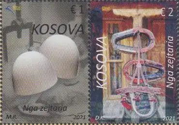 Kosovo MiNr. 558-559 Handarbeit (Zdr.)