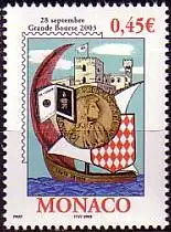 Monaco Mi.Nr. 2649 Kartophilie-, Philatelie- und Numismatikbörse  (0,45)