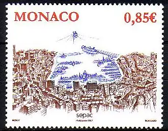 Monaco Mi.Nr. 2859 SEPAC, Landschaften, Hafen von Monaco (0,85)