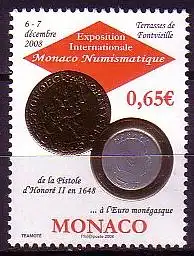 Monaco Mi.Nr. 2899 Int. Ausstellung Monaco Numismatique (0,65)