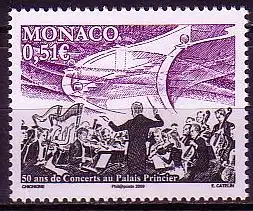 Monaco Mi.Nr. 2941 Sommerkonzerte, Philharmonisches Orchester Monte Carlo (0,70)