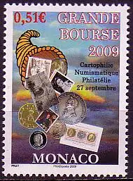 Monaco Mi.Nr. 2952 Briefmarken- und Münzenausstellung Grande Bourse (0,51)