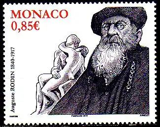 Monaco Mi.Nr. 2963 100 Geb. Auguste Rodin, franz. Bildhauer (0,85)