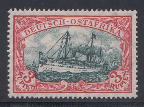 Deutsche Kolonien, Deutsch-Ostafrika MiNr 39IAa Kaiseryacht "Hohenzollern", gepr