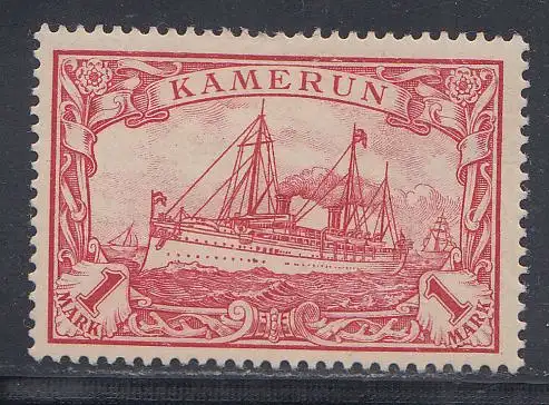 Deutsche Kolonien, Kamerun MiNr 16, Kaiseryacht "Hohenzollern"