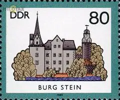 D,DDR Mi.Nr. 2979 Burgen, Burg Stein, Zwickau-Land, 12./13. Jh. (80)