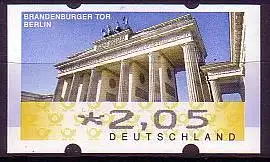 D,Bund ATM Mi.Nr. 6 Brandenburger Tor (2,05 ohne Nr.)