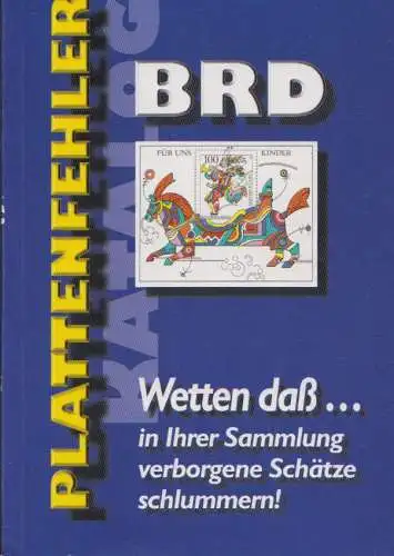 Schantl Plattenfehler-Katalog BRD 1. Auflage 