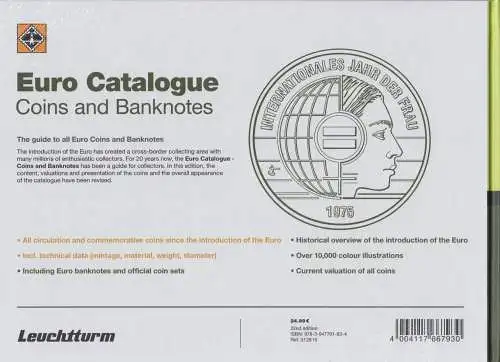 Leuchtturm Euro-Katalog Münzen und Banknoten 2025 (ENGLISCH ! )