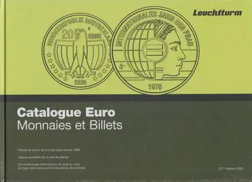 Leuchtturm Euro-Katalog Münzen und Banknoten 2025 (FRANZÖSISCH ! )