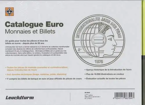 Leuchtturm Euro-Katalog Münzen und Banknoten 2025 (FRANZÖSISCH ! )