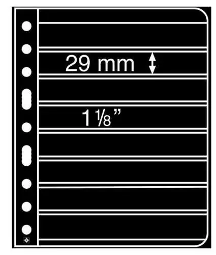  Leuchtturm Vario Kunststoffhülle, schwarz, je 8 Fächer vor- und rückseitig.