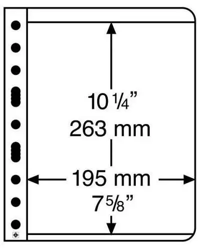  Leuchtturm Vario Kunststoffhülle, glasklar, 1 Fach