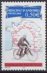 Andorra frz. Mi.Nr. 603, 100 Jahre Tour de France (0,50)