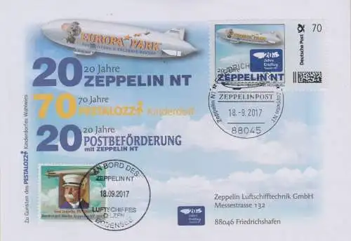 Sonderbeleg Zeppelin NT  (Brief mit Marke Individuell)