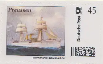 Marinegemälde: Preussen (Marke Individuell skl)