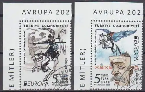 Türkei MiNr. 4702-4703 Europa 2022 Geschichten und Mythen (2 Werte)