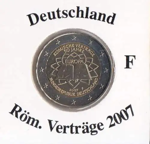 Deutschland 2007 Römische Verträge F