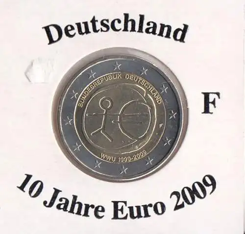 Deutschland 2009 WWU 10 Jahre € Strichmännchen F 