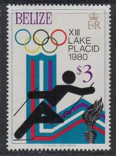 Belize Mi.Nr. 448A Olympische Winterspiele Lake Placid 1980, Skilanglauf (3)