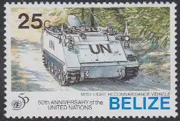 Belize Mi.Nr. 1154 50Jahre UNO, Aufklärungspanzer (25)